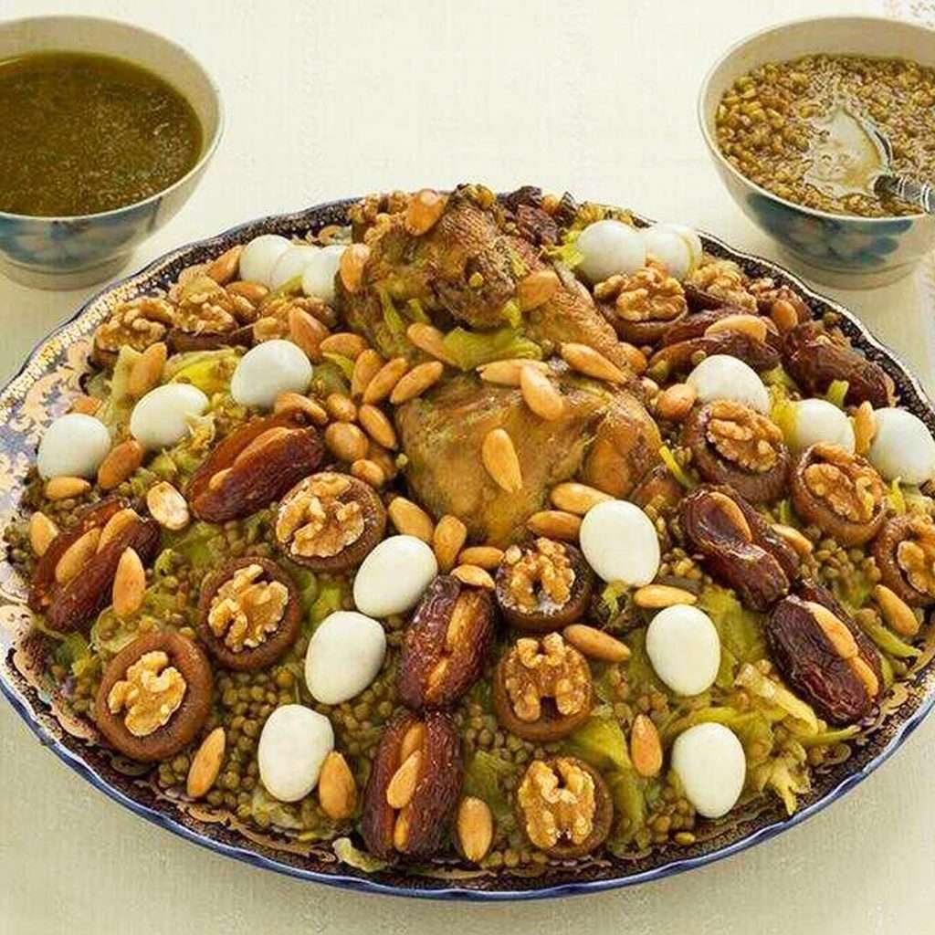 Turkey Rfissa Recette Rfissa marocain au poulet - Tasty Morocco
